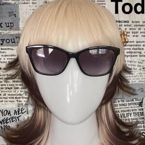 Juicy couture y2k black sunglasses with gold arms